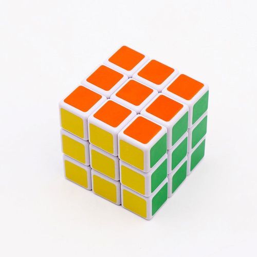 Cube Rubik 3x3 - Jeu d'Intelligence - Blanc - Haute Qualité