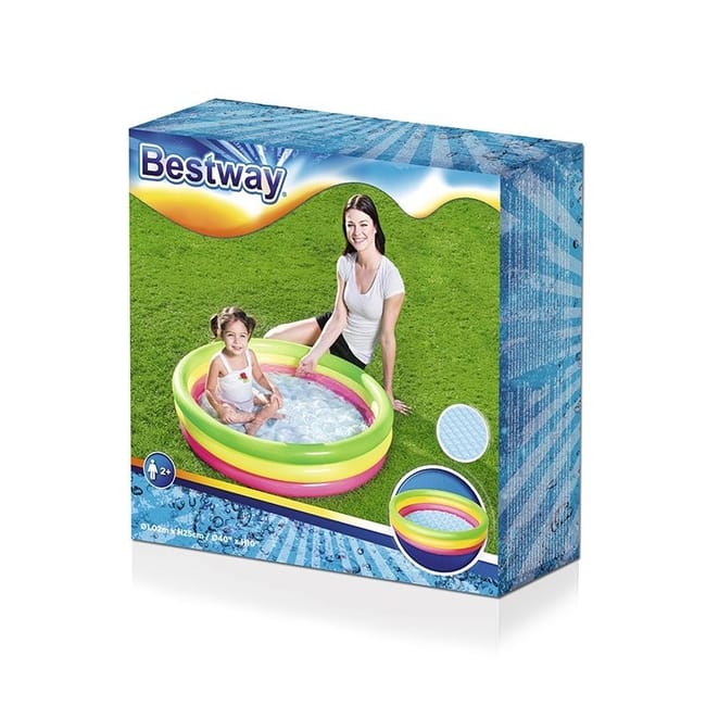 Piscine Gonflable Enfants Bestway Multicolore – 102 cm