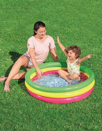 Piscine Gonflable Enfants Bestway Multicolore – 102 cm