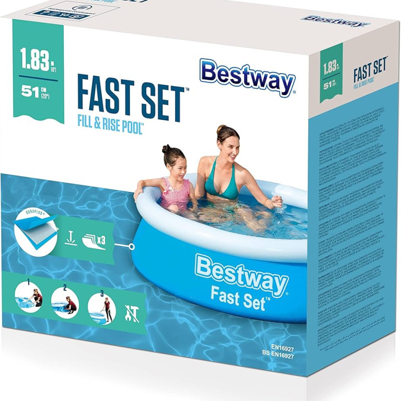 Piscine de Jardin Autoportée Bestway – 183 cm