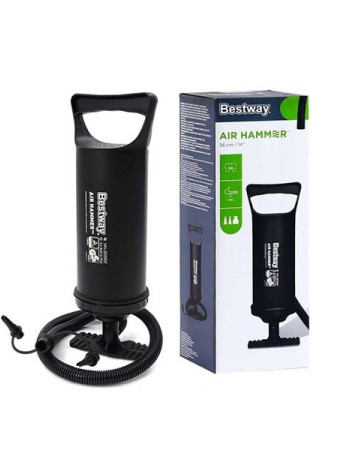 Pompe à Air Manuelle Bestway Air Hammer – 30 cm | Gonfleur pour Piscines, Matelas & Bateaux