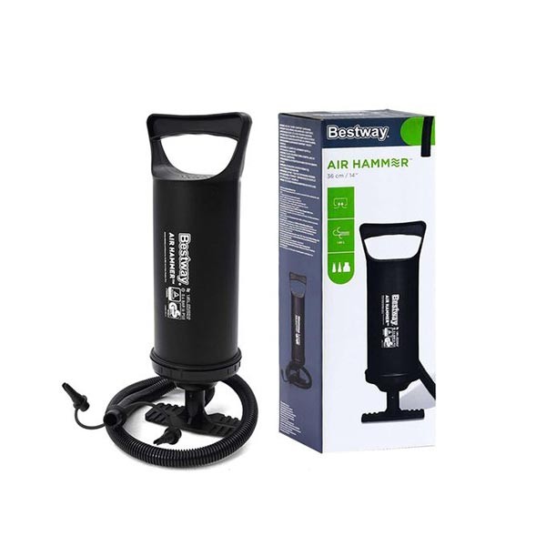 Pompe à Air Manuelle Bestway Air Hammer – 30 cm | Gonfleur pour Piscines, Matelas & Bateaux
