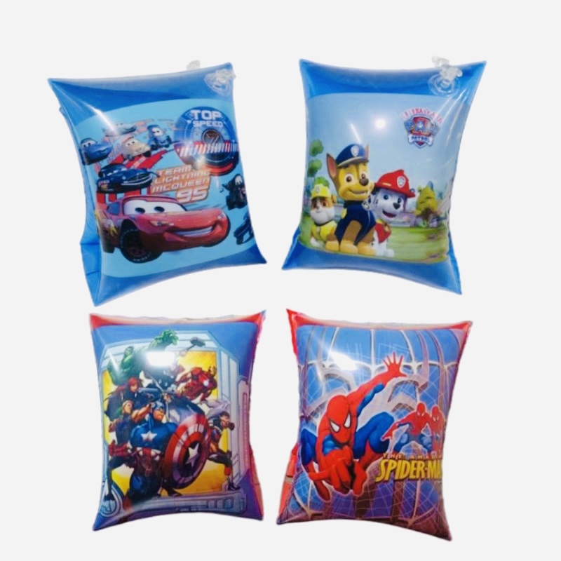 Brassards de natation pour garçons avec motifs de personnages célèbres