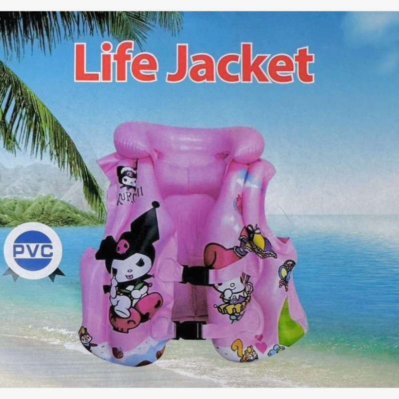 Gilet de natation pour enfants 6 à 12 ans – Thème Kuromi 