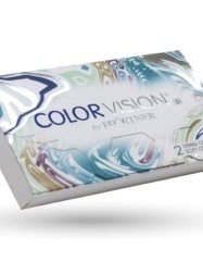  2 lentilles COLOR VISION couleur noisette sans correction