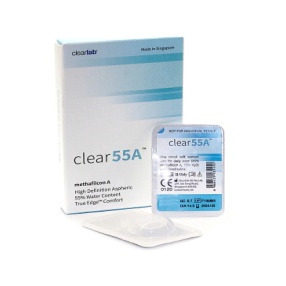 2 lentilles (-2.00) Clear 55A