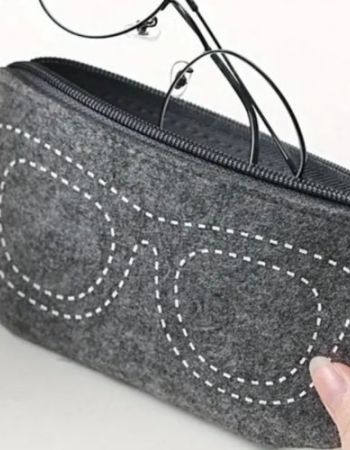 Étui de lunettes grise