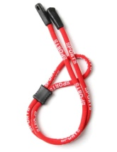 Chaînette de lunettes rouge