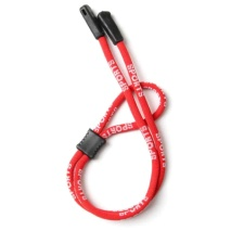 Chaînette de lunettes rouge