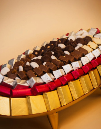 Plateau Métal Rubis G- Chocolat