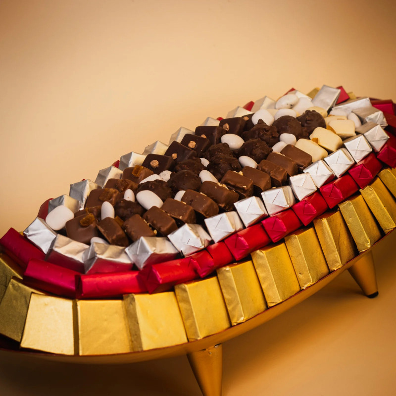 Plateau Métal Rubis G- Chocolat