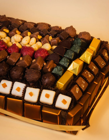 Plateau Métal Gold G- Chocolat