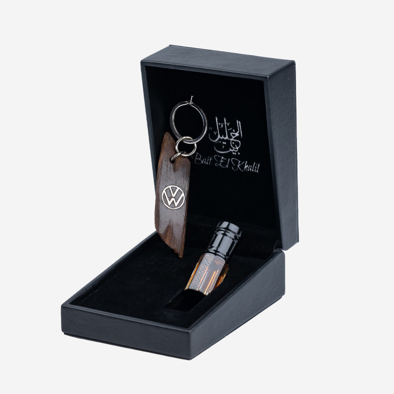 Porte clé Oud Qmari - VOLKESWAGEN - - Or