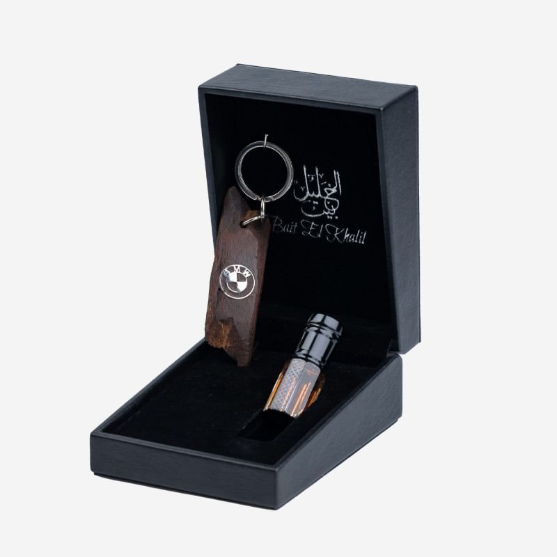 Porte clé Oud Qmari - BMW - - Argent