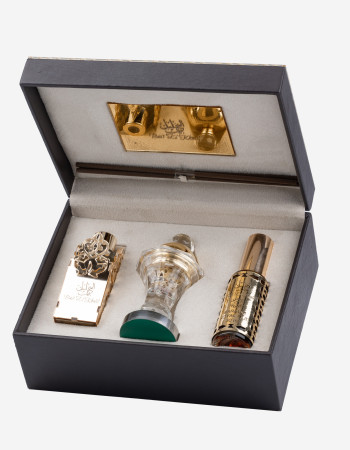 Coffret Bait El Khalil Parfum + Diffuseur + Mbikhra - Marron -
