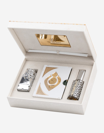 Coffret Bait El Khalil Coran + Parfum Arabe + Diffuseur - Beige -