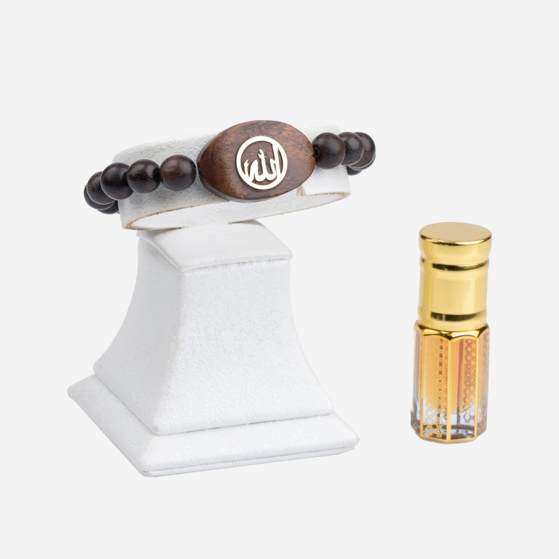 Bracelet Oud - Avec Motif ALLAH D'Or