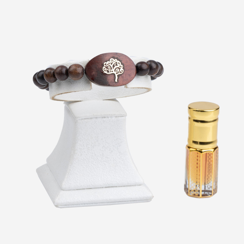 Bracelet Oud Avec Motif Arbre D'Or