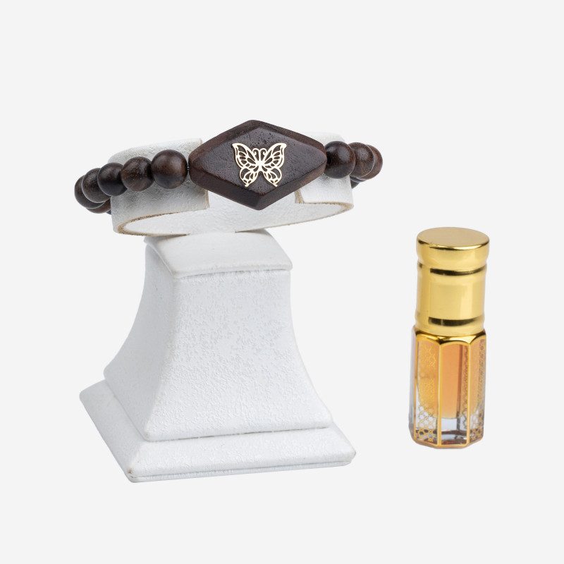 Bracelet Oud Avec Motif Papillon Or