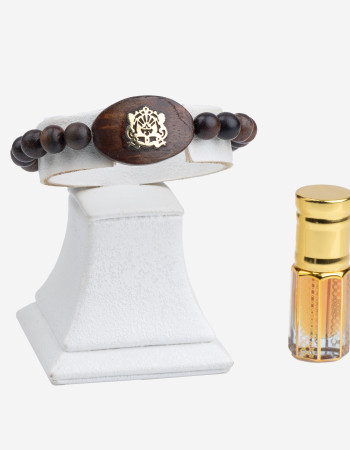 Bracelet Oud Avec Motif Royal D'Or