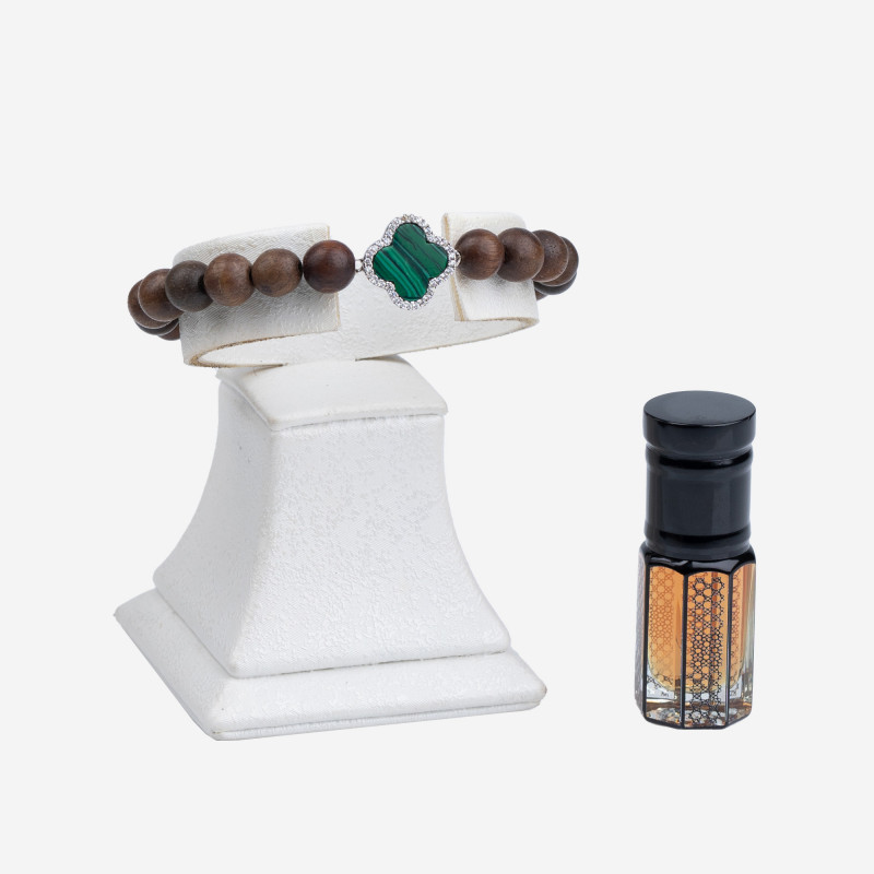 Bracelet Oud Argent Van Cleef Vert