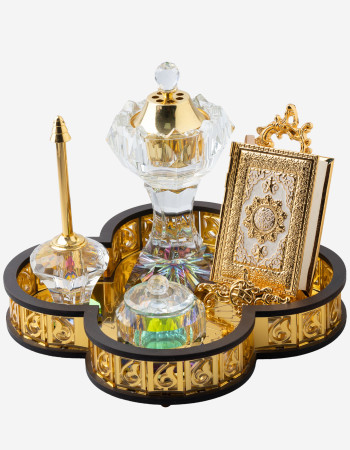 Pack Cristal Elegance Avec Coran Gold