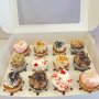 Cup cakes fourrées variés Boite de 12 cup cakes