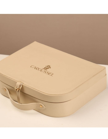 Valise chocolat beige- Unisexe - GF