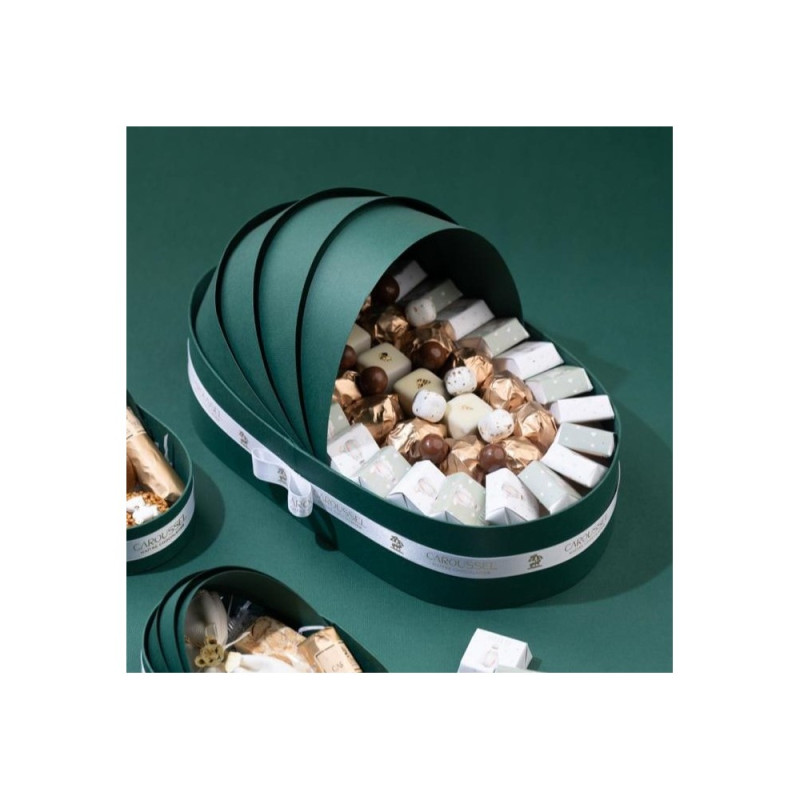 Couffin Chocolat - Vert Emeraude Moyen