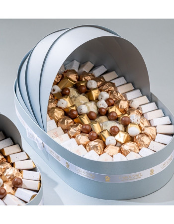 Grand couffin chocolat - Bleu ciel