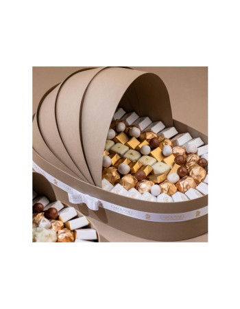 Grand couffin TAUPE- Chocolat