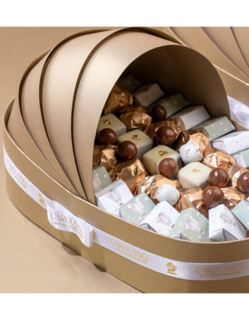 Couffin Moyen Doré - Chocolat