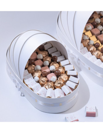 Couffin Moyen Blanc - Chocolat