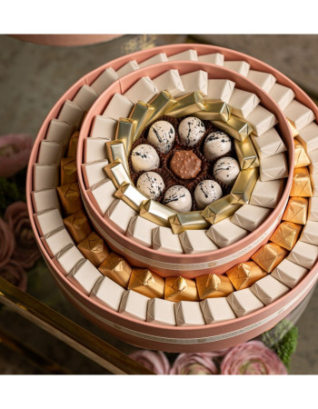 Coupe fiançailles Rose- 2 étages