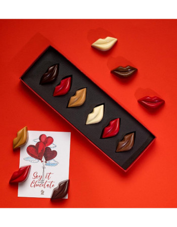 Colored chocolat Lips