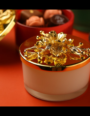 Boite coloré Chocolat & doré