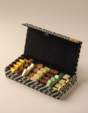 Boite chocolat -Blanc et noir L