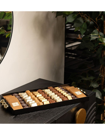 Plateau noir XXL au chocolat