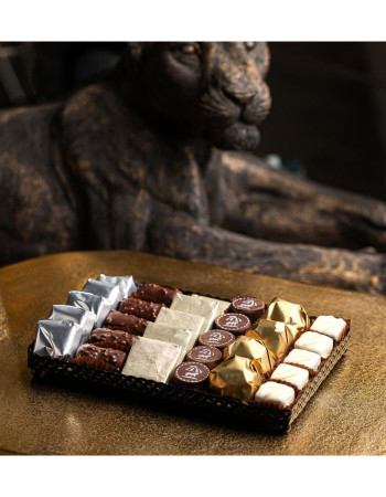 Plateau chocolat Rectangle L- Noir