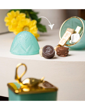 Oeuf déco chocolat - Tiffany