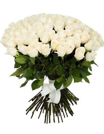 Bouquet 101 Roses Blanches