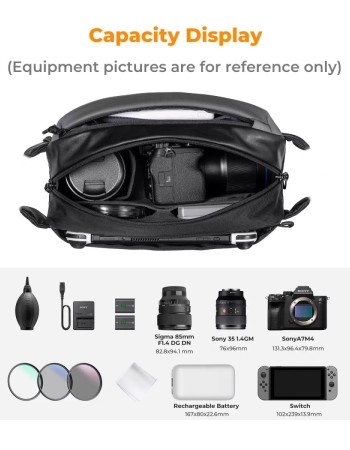 K&F Concept Alpha Sac Photo à Bandoulière 10L K&F Concept Alpha Sac Photo à Bandoulière 10L