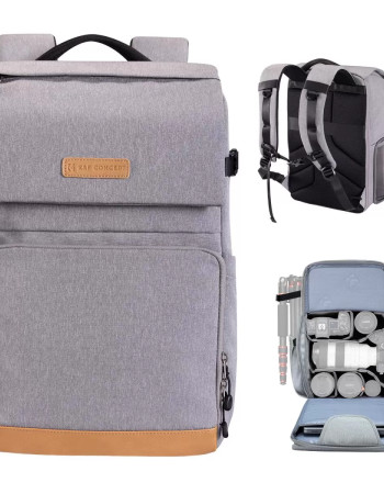 K&F Concept 22L Camera Backpack – KF13.104V1 (Gris) K&F Concept 22L Camera Backpack – KF13.104V1 (Gris)