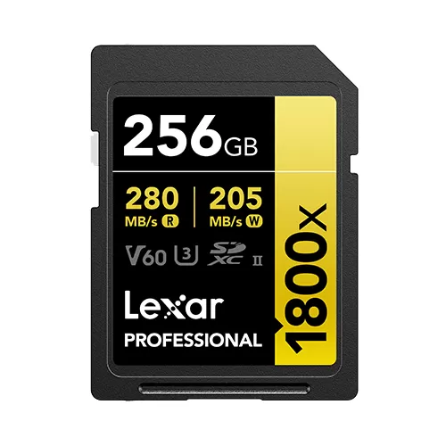 Lexar 128GB V60 1800x SDXC UHS-II GOLD Series