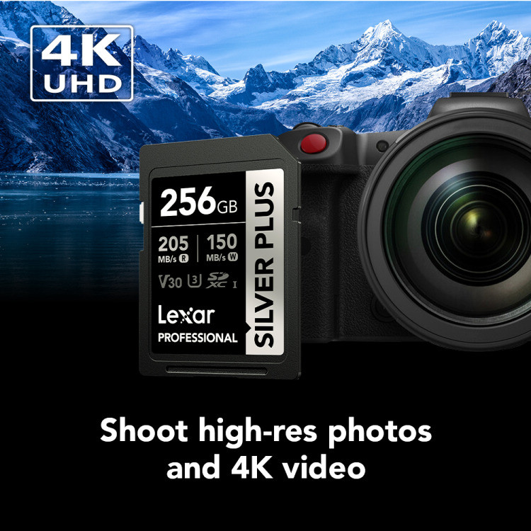 Lexar 256GB SILVER PLUS UHS-I SDXC
