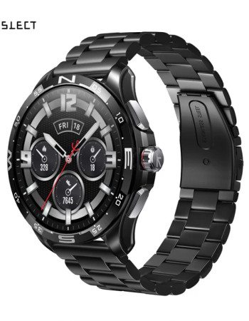 Kieslect Actor Leading Smartwatch with GPS+5ATM and Stunning Ceramic Bezel double Strap