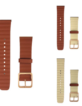 Bracelet double face en cuir 22mm