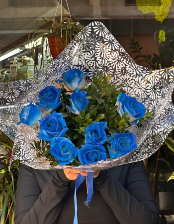 Bouquet de roses Bleu