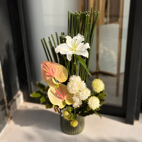Welcome With Flowers Arrangement