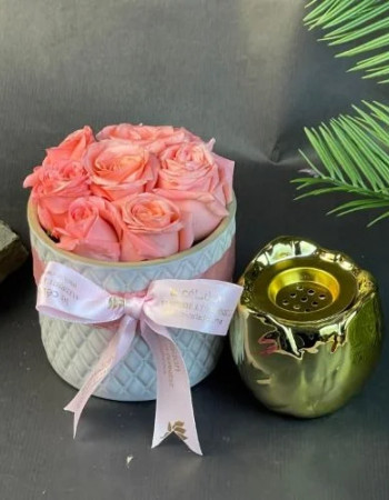 Porcelaine avec mbikhra 